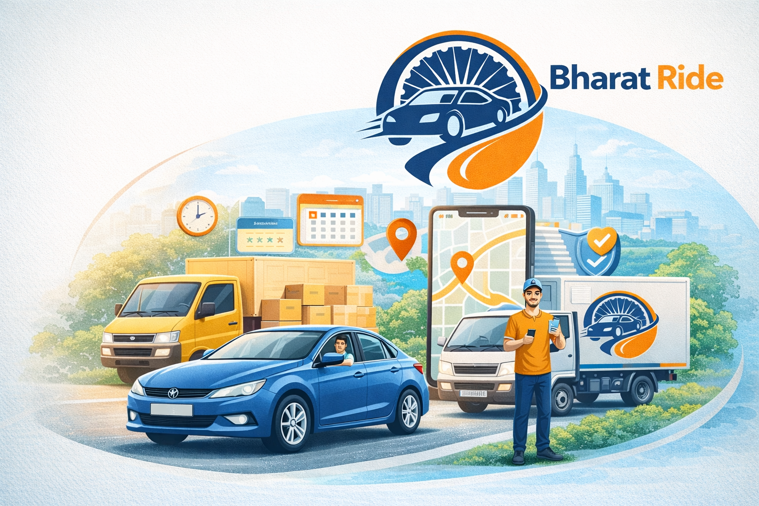 Bharat Ride - Taxi, Logistics and Driver Services